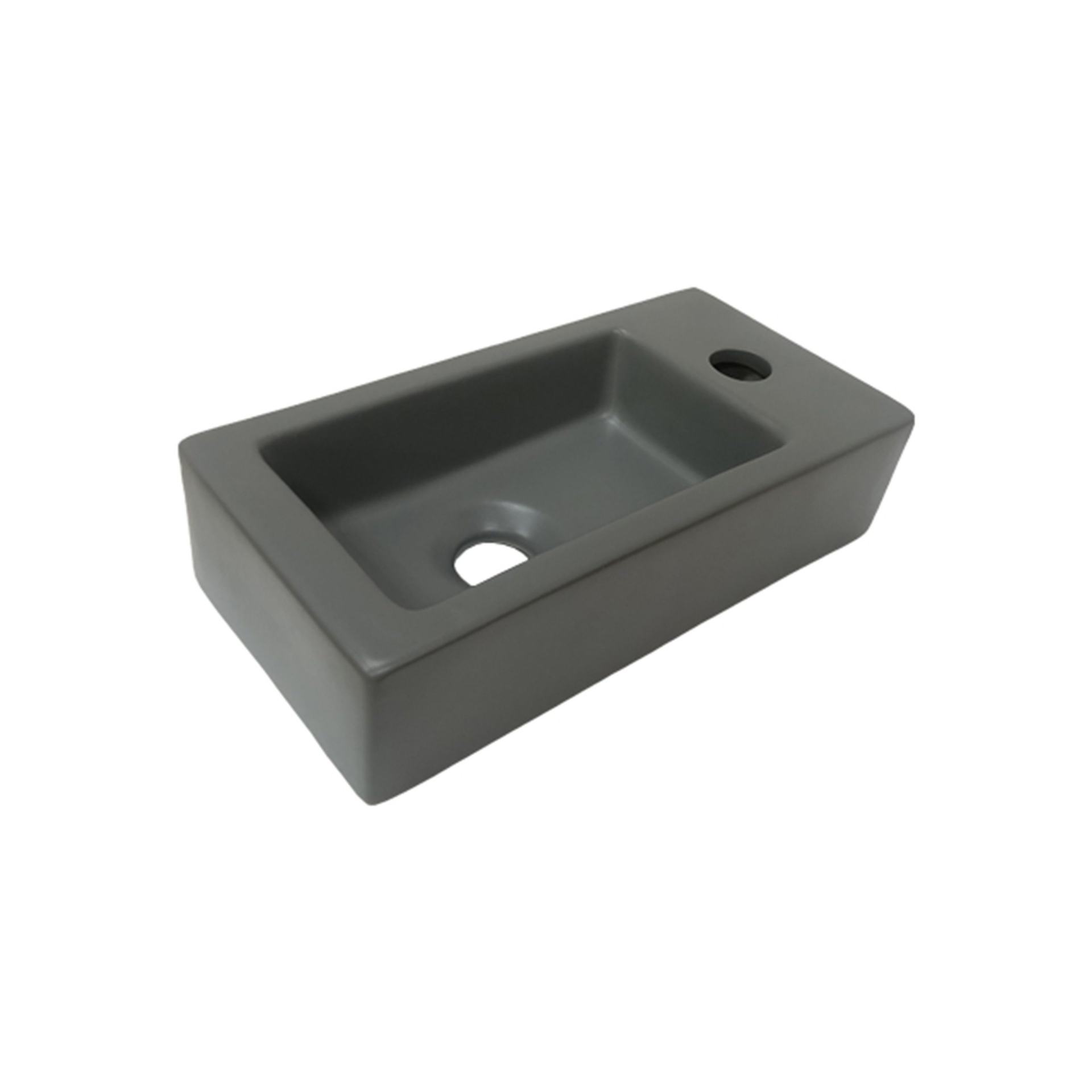 Fontein Toulouse Mini Rechts Mat Grijs