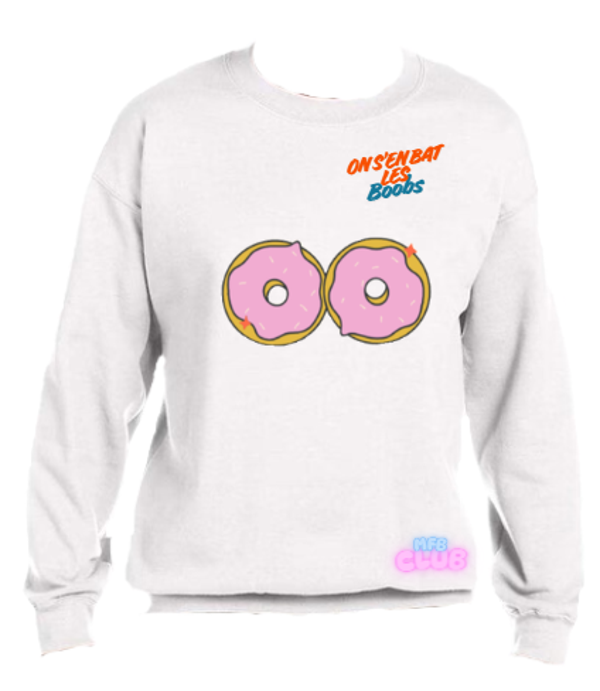 Sweat shirt blanc