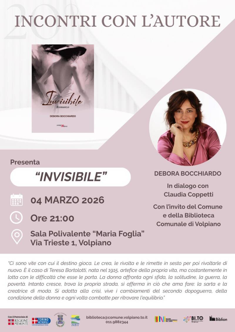 locandina incontri con l'autore