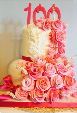 Torta 100 anni Signora Teresa Tricca Cirié centenario