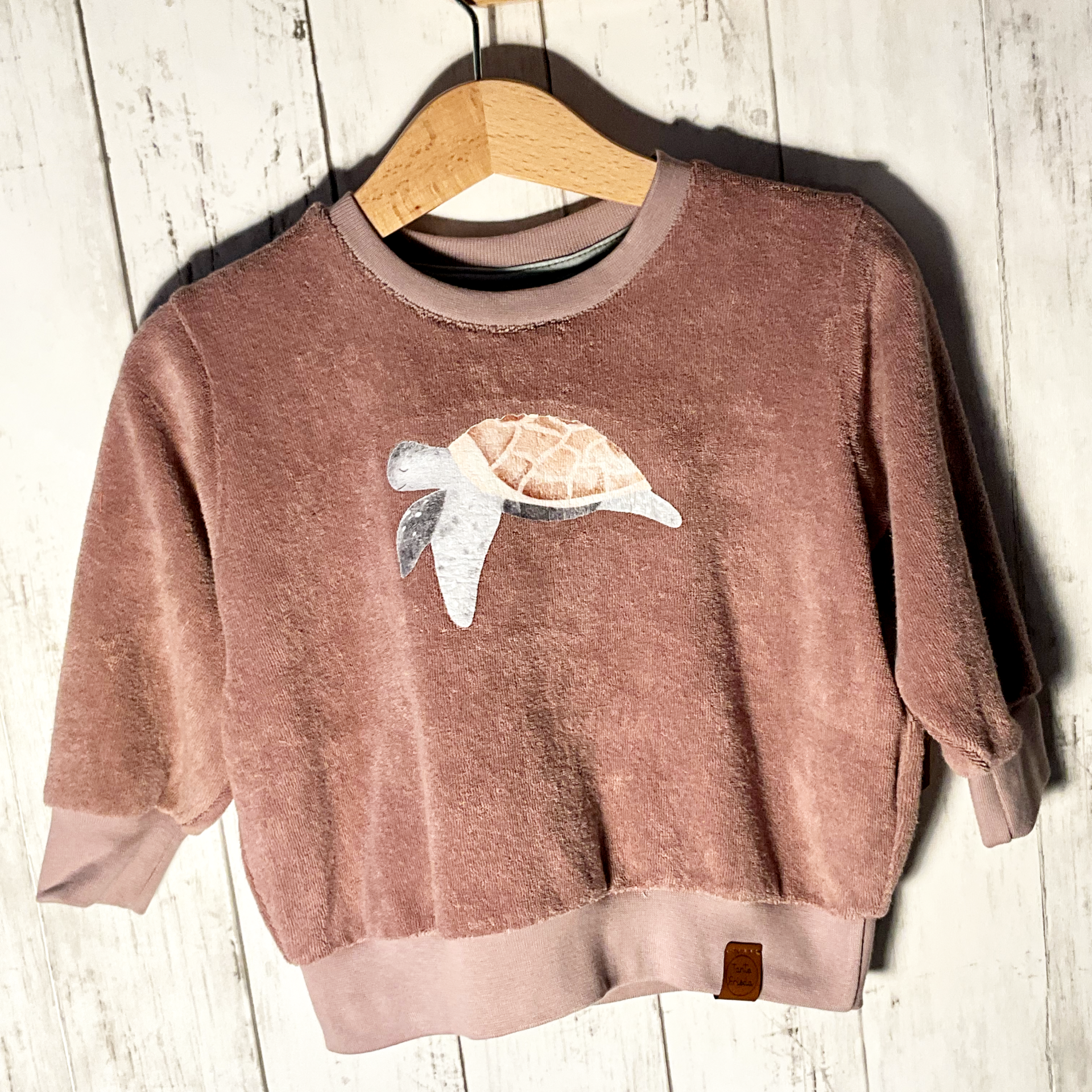 Pullover Oversize  Frottee  100% Baumwolle Bündchen 95% Baumwolle 5% Elastan