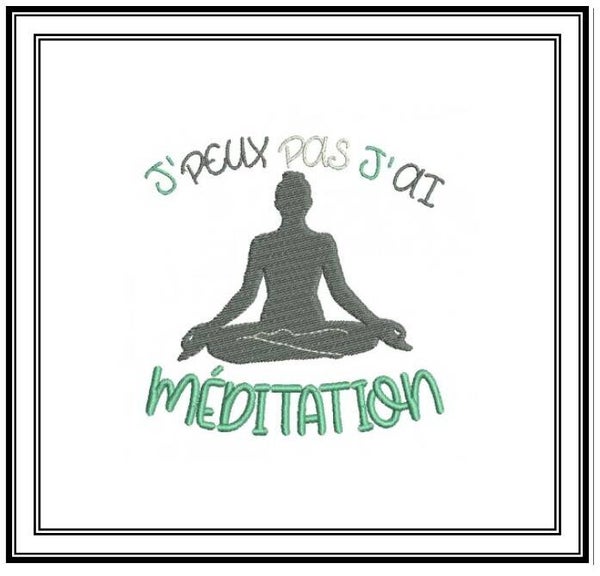 Je peux pas N°12 - N°0209 - Méditation