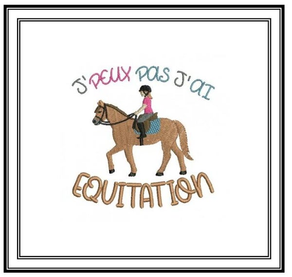 Je peux pas N°21 - N°0219 - Equitation