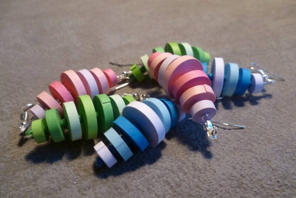 Bijoux - N°2431 - BO - Bicolore 3mm en 7p