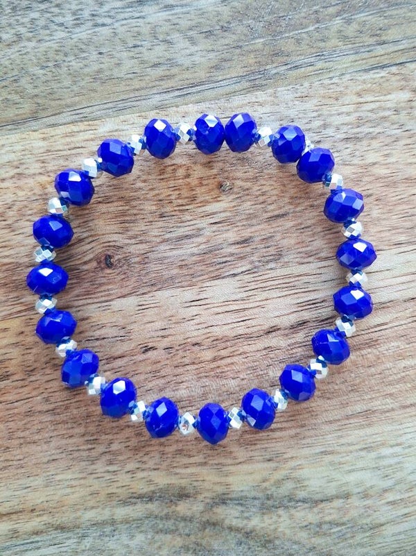 Glasfacet BlauwZilver