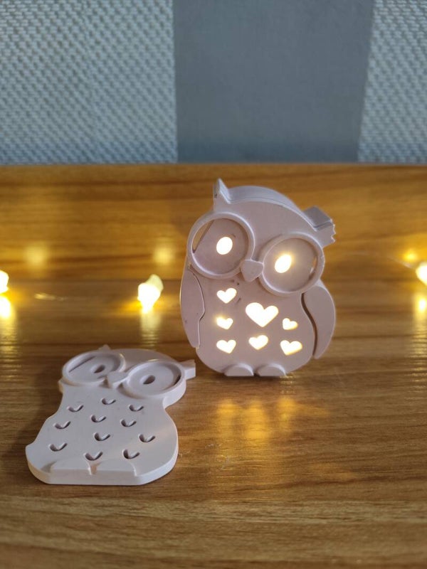 Petit hibou 🦉en jesmonite