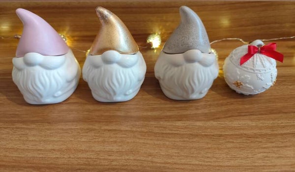 Gnome de Noël en résine naturelle – Cache fondants parfumés chocolat chaud
