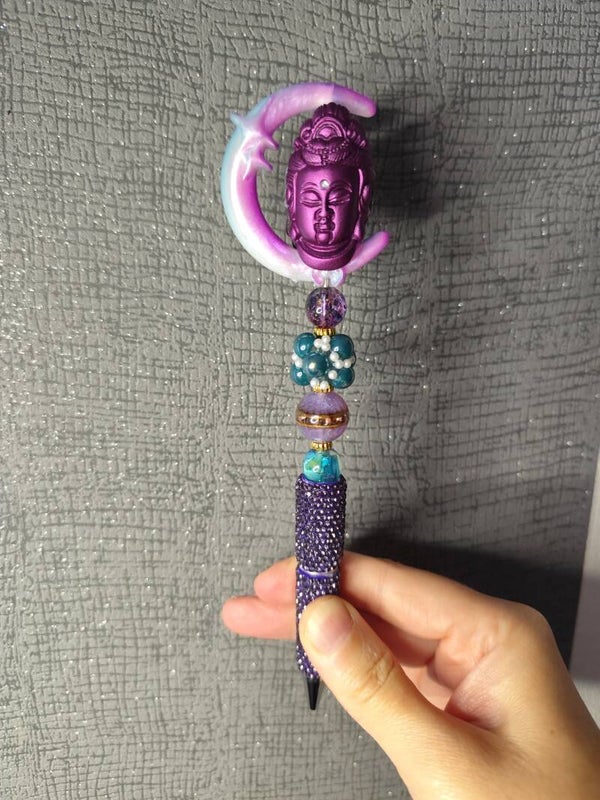 Stylo décoratif violet – Inspiration bien-être et spiritualité