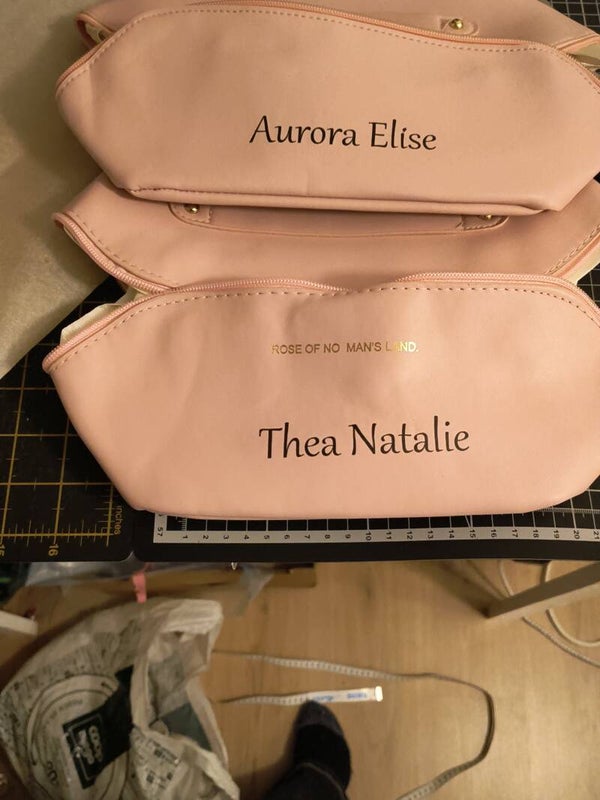 Toalett mappe med navn