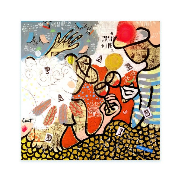 CARAIBES LOVE - 50x50 cm