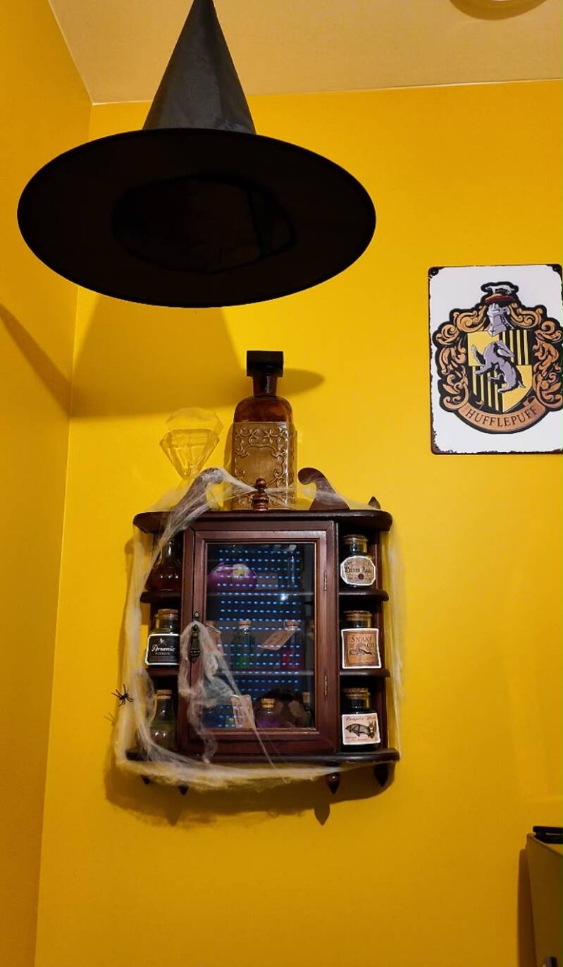 Salle des potions (cuisine thématisée), appartement insolite à thème magie au Mans