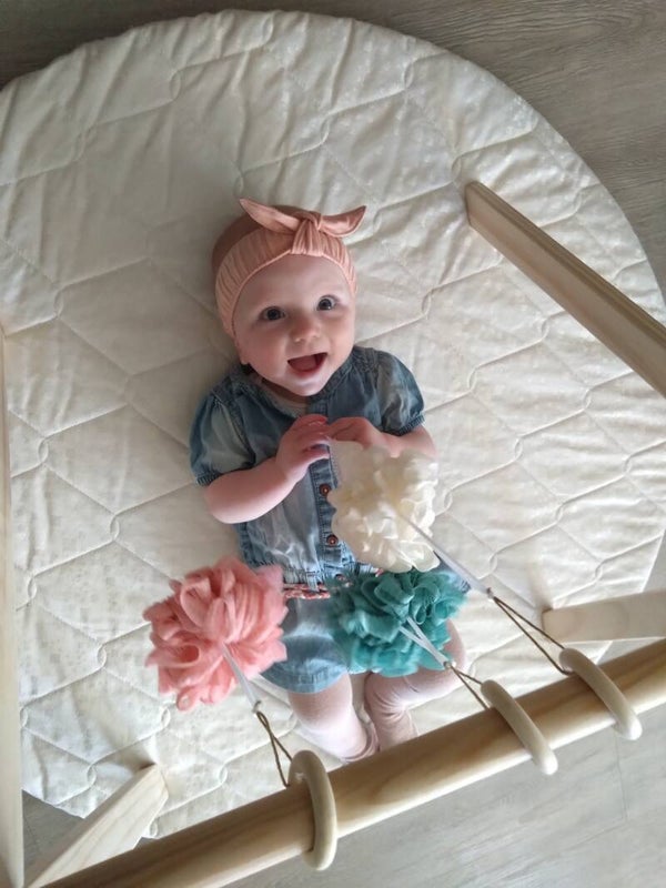 Set badsponsen voor aan de babygym