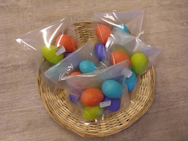 Set van vier geluid eieren