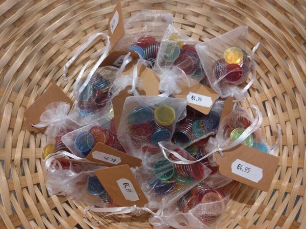 Zakje met 25 magnetische fiches