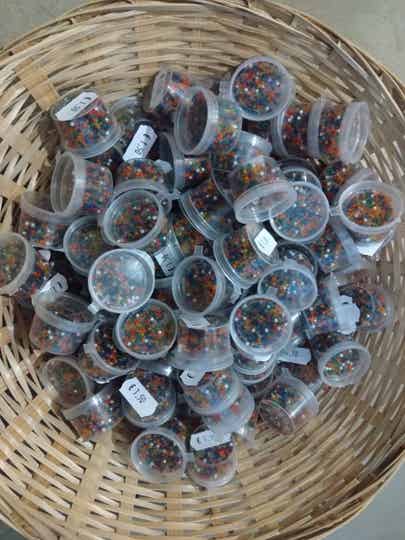 Bakje orbeez gekleurd of transparant om zelf te kleuren