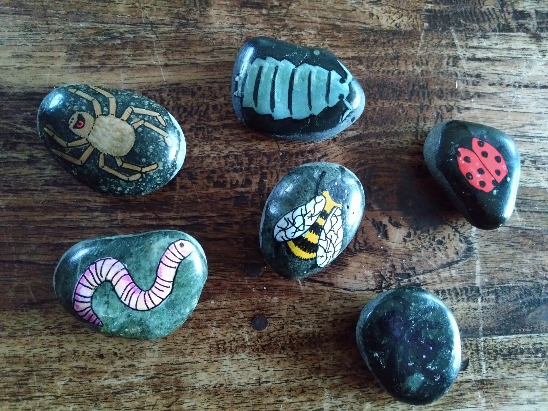 Vertelstenen kriebelbeestjes