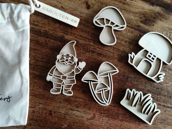 Stempel en vulvormen kabouter