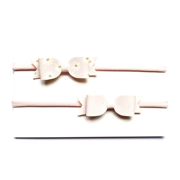 Cream daisy teeny bows