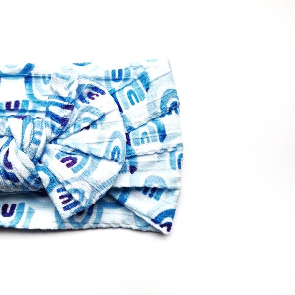 Rain-blue headband