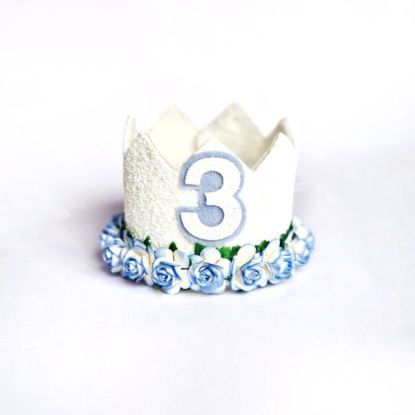 Hope birthday crown - blue