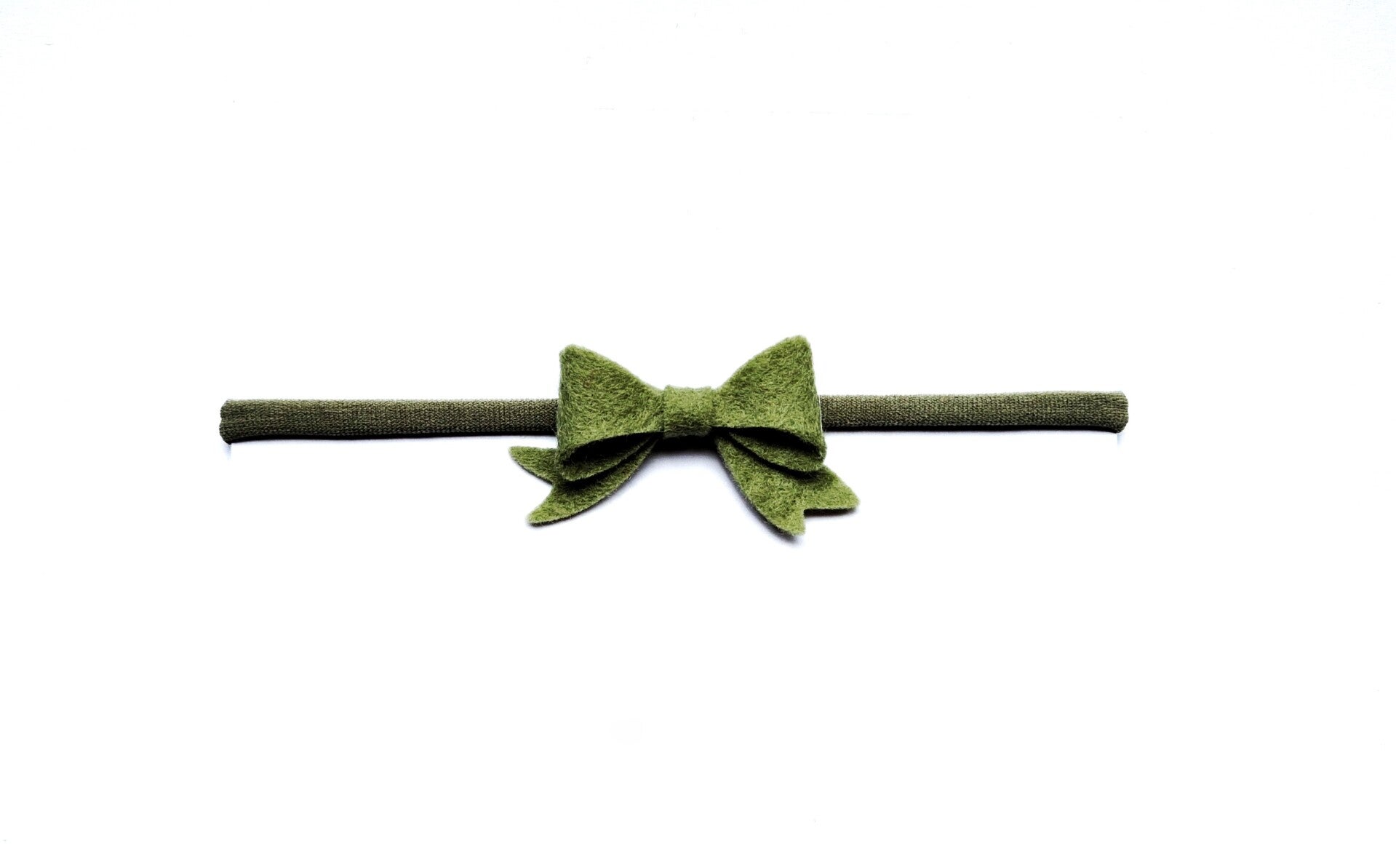 Little darling bow khaki