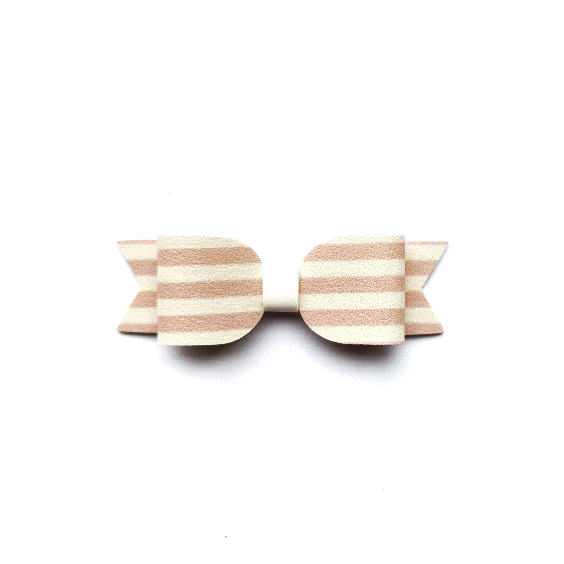 White and pink  teeny bow