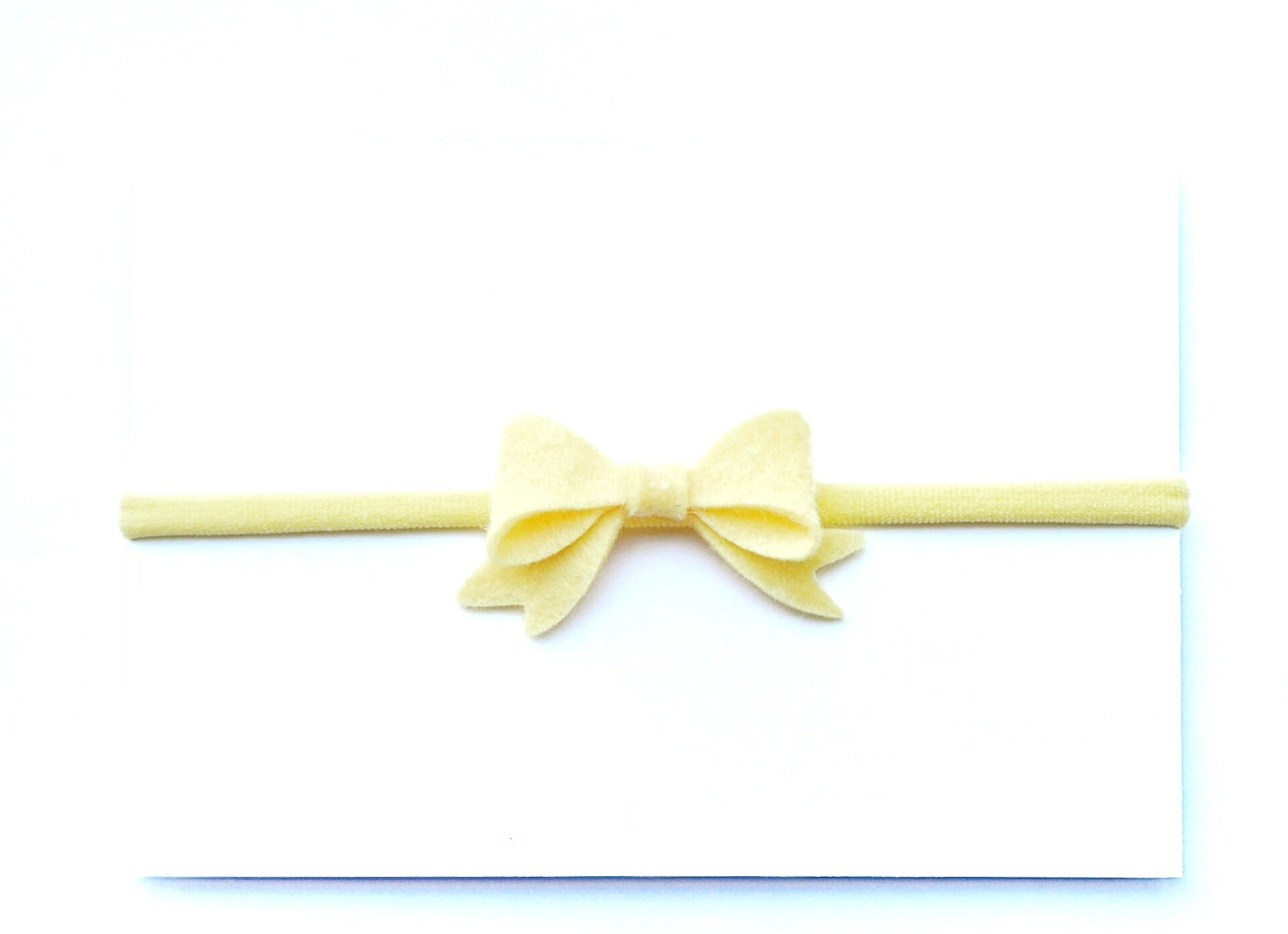 Little darling bow yellow