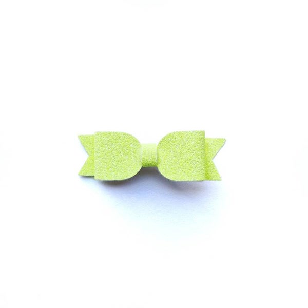 Neon yellow teeny bow