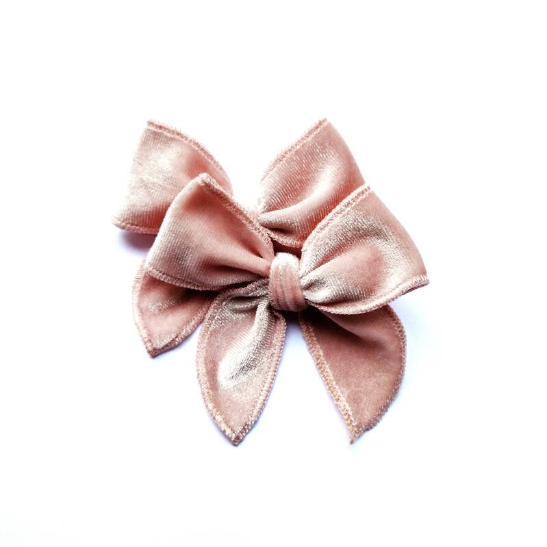Pink velvet piggy tails