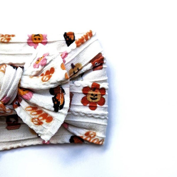 Boho pumpkin headband
