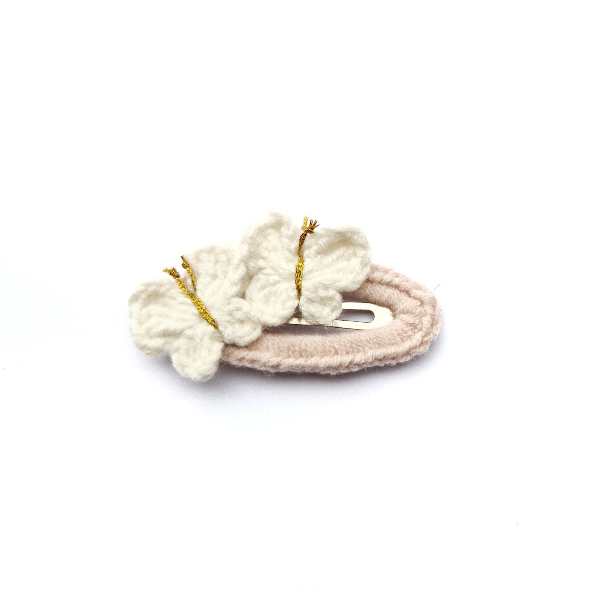 White butterfly clip