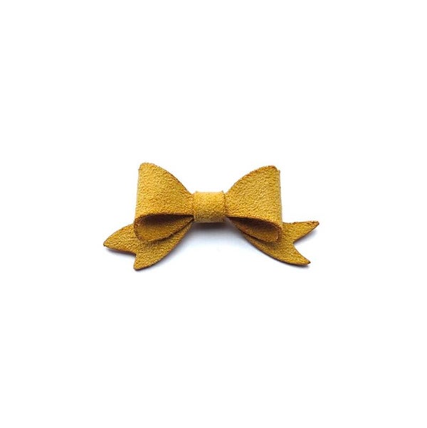 2 Little darling bow mustard