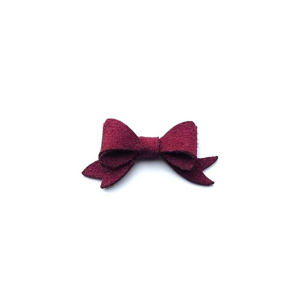 2 Little darling bow burgundy