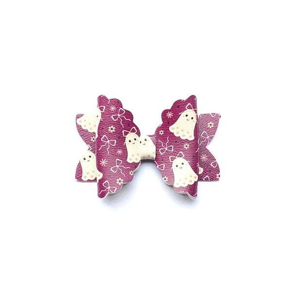 2 Little Boho Ghostie bow