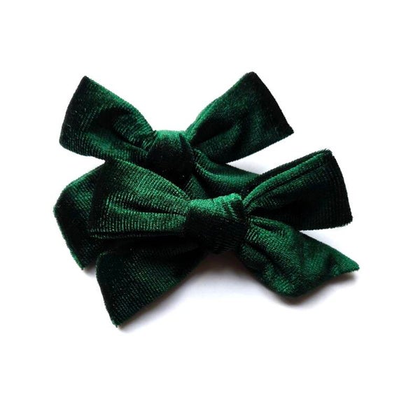 velvet green piggy tails