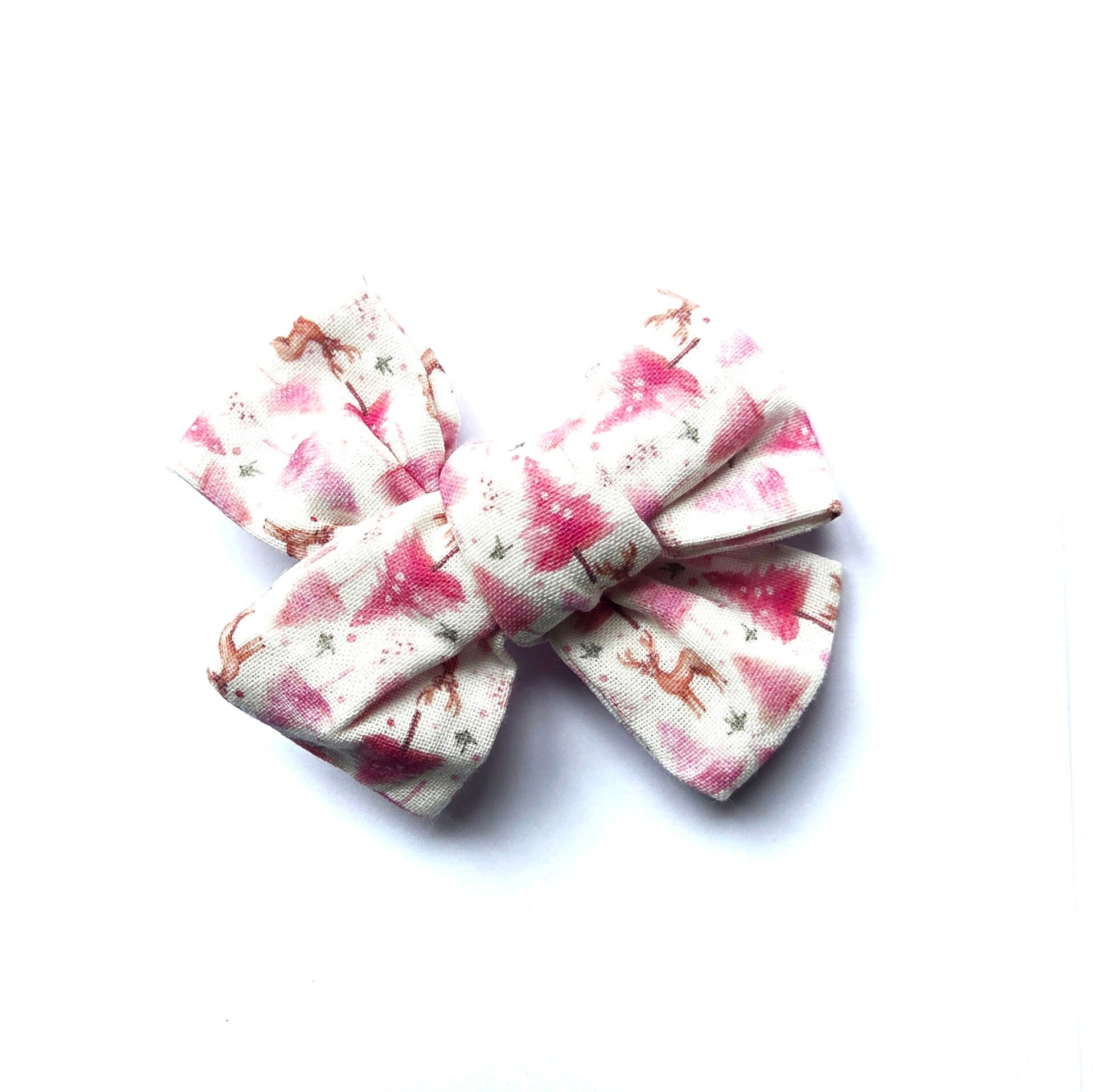 1 Christmas deer cotton bow