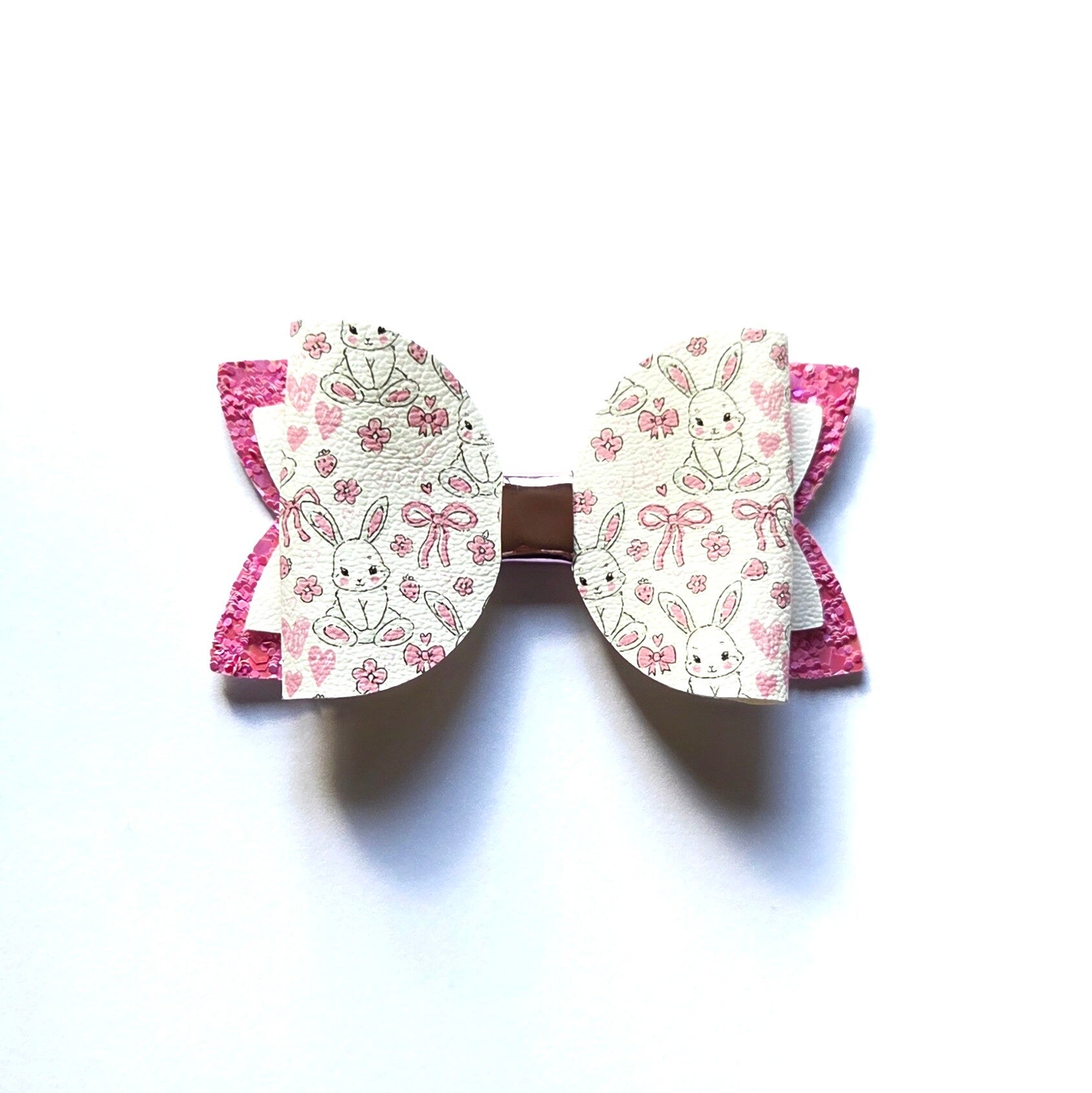 pink bunnies bow