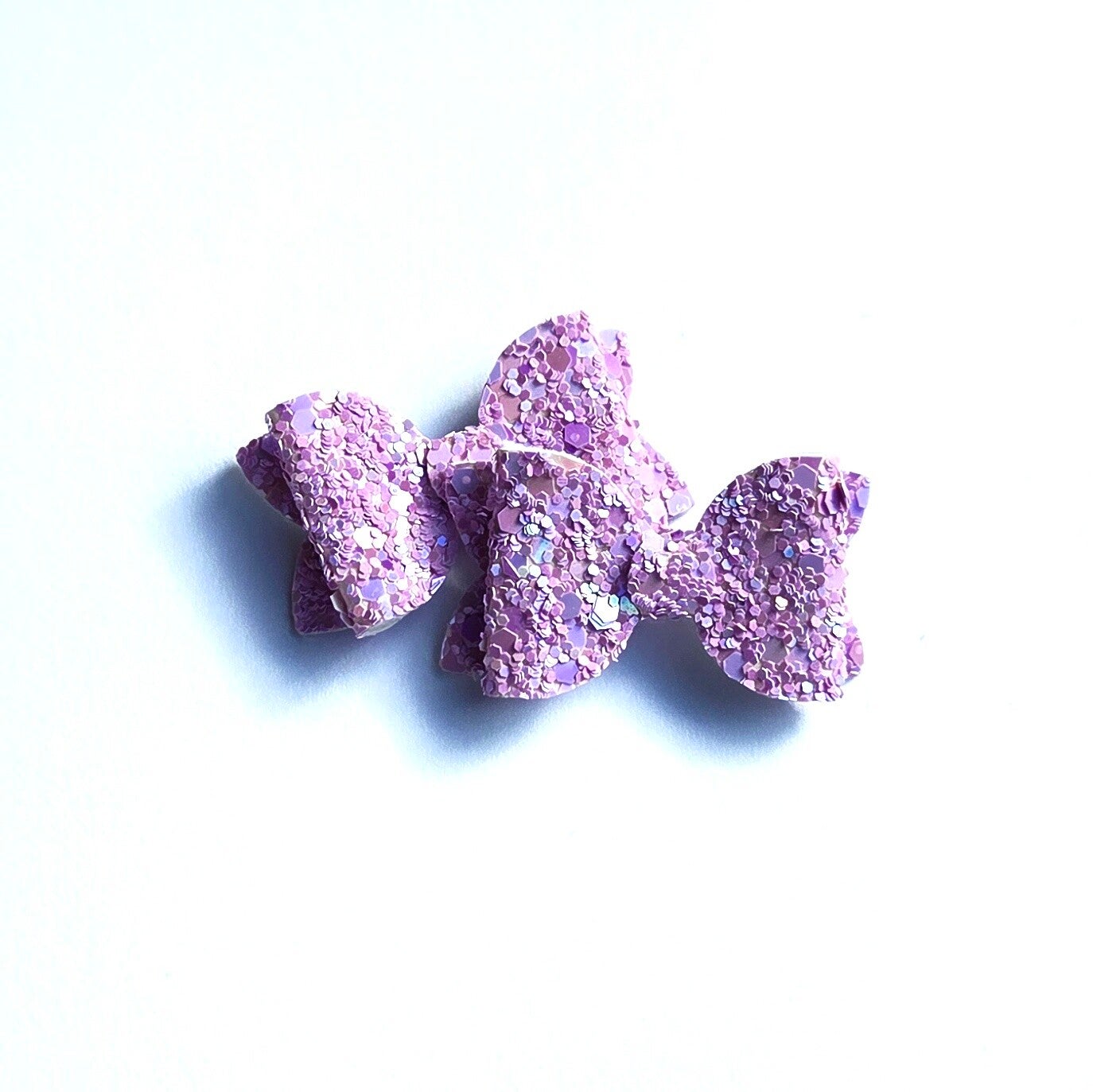 purple glitter teeny weeny bows