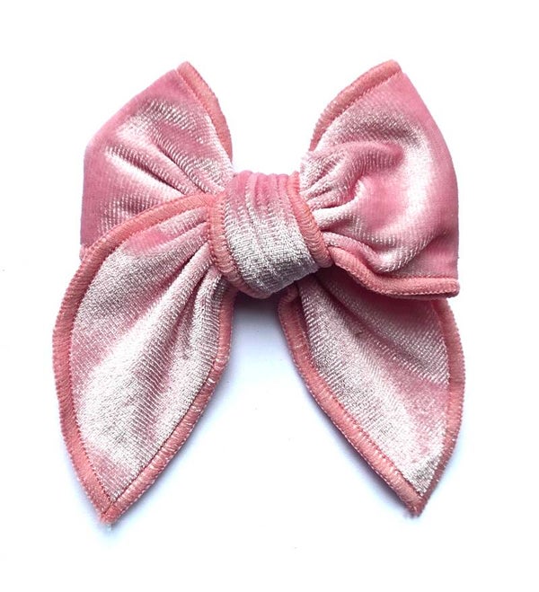 Barbie pink Velvet bow
