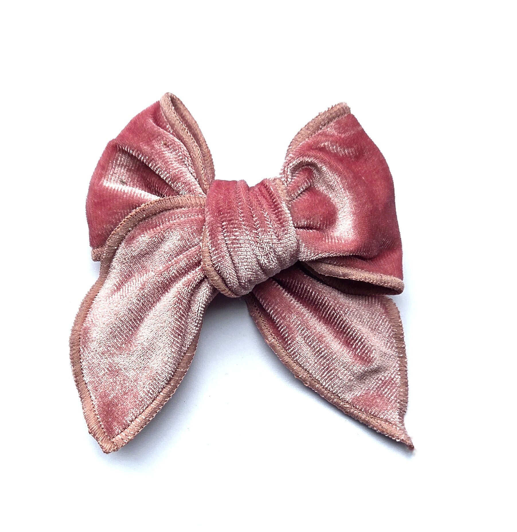 Rose pink Velvet bow