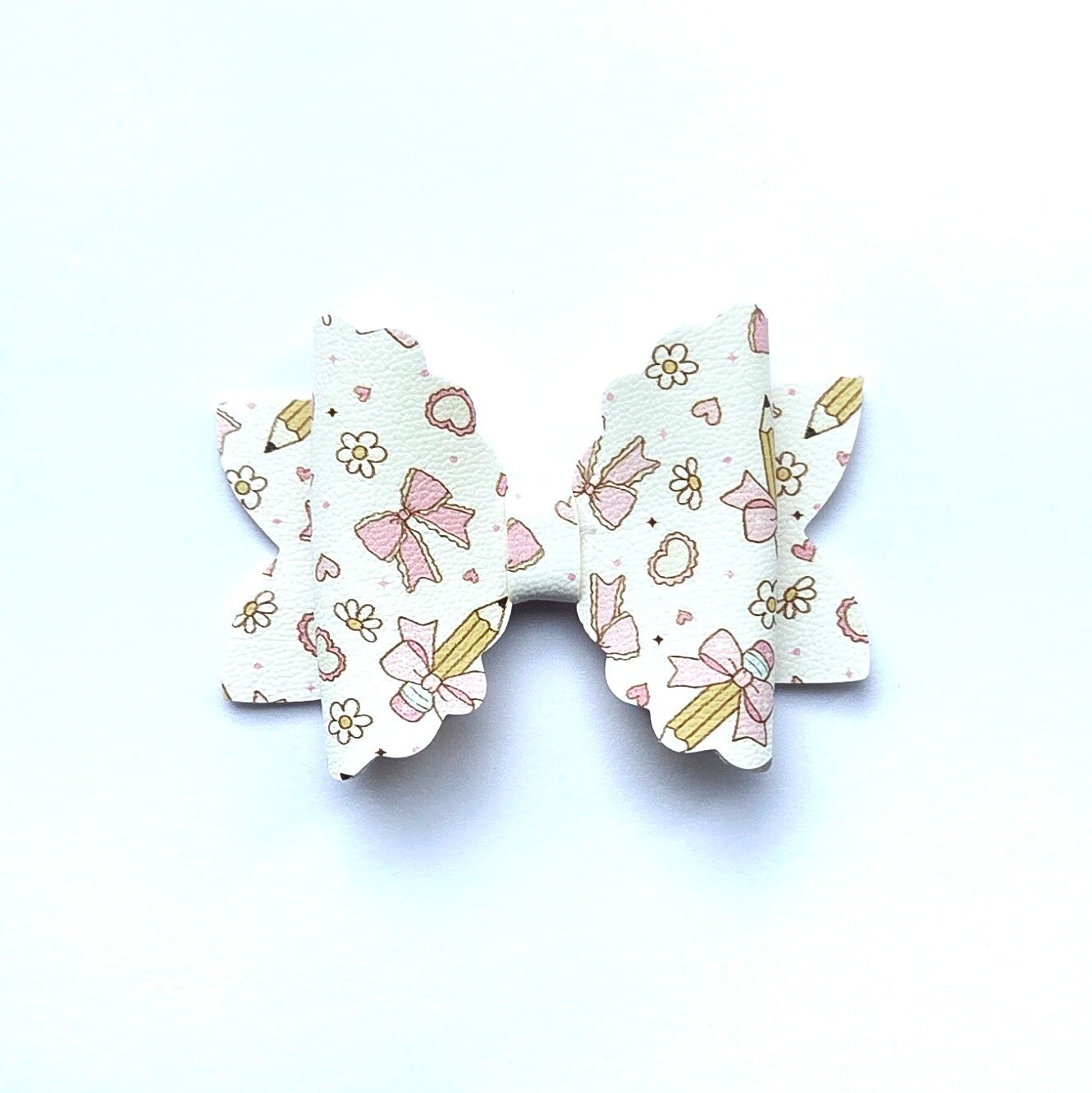 pink back to school bow