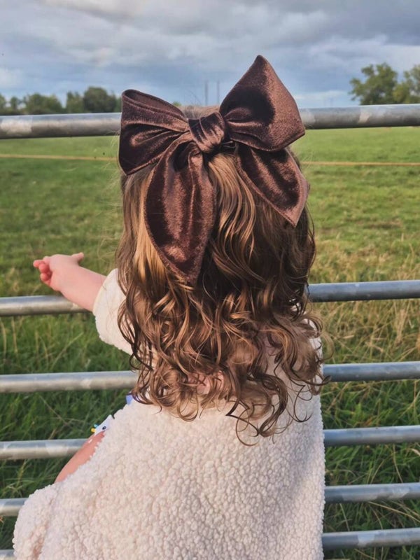 velvet oversized bow