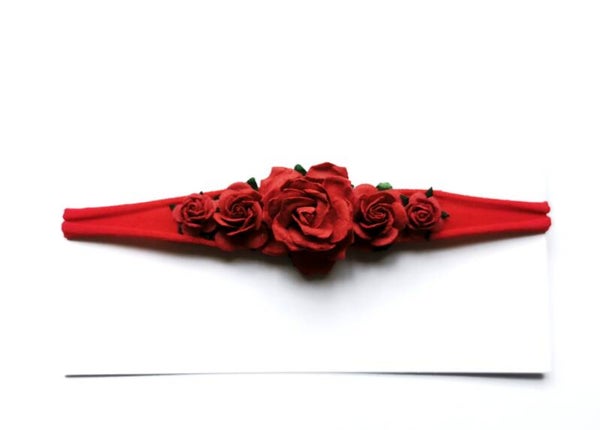 1 Red flower crown