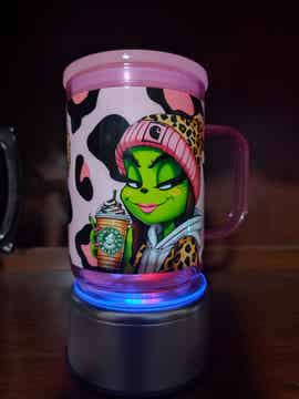 GRINCH GIRL COFFEE CUP