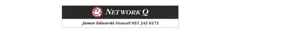 NETWORK Q HESWALL REAR SCREEN RETRO VAUXHALL DEALER STICKER CLEAR BACKED STICKER