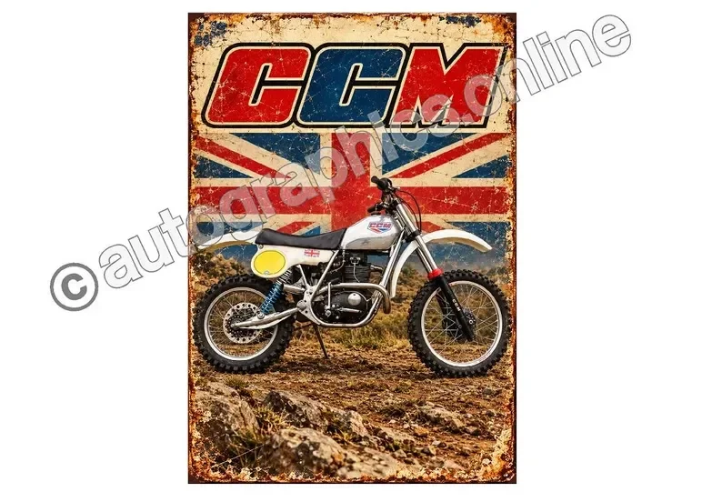 CCM 500 Scrambler 1970s metal retro look sign garage cave kitchen GIFT A6 A5 A4 A5 A4 A6