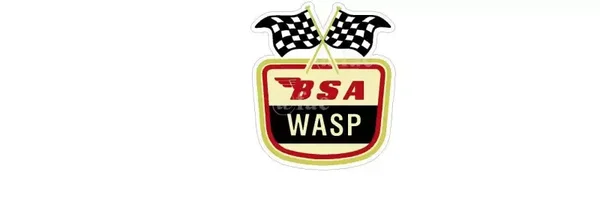BSA WASP CLASSIC STICKERS STANDARD or CLEAR  DECAL x2