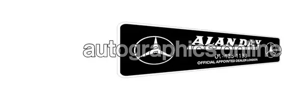 Alan Day Mercedes-Benz Dealer Finchley Road North West London Dealer rear window Sticker