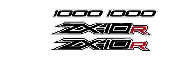 ZX10R CLEAR BACKGROUND NO WHITE Decals BIKE Motorcycle x4