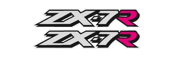 KAWASAKI ZX7R CLEAR BACKGROUND NO WHITE Decals BIKE Motorcycle x2